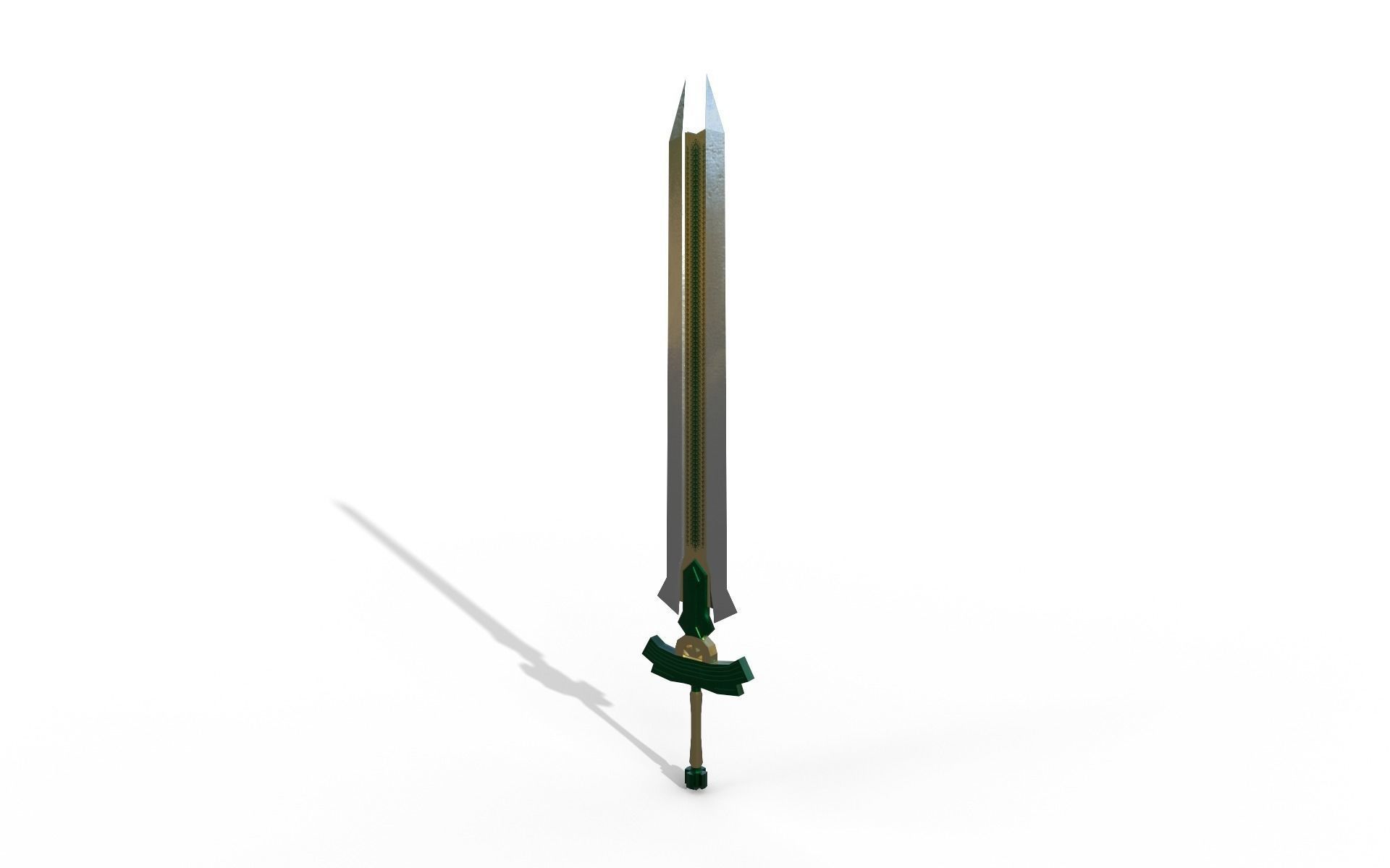 Anna strong Low-poly 3D model_11