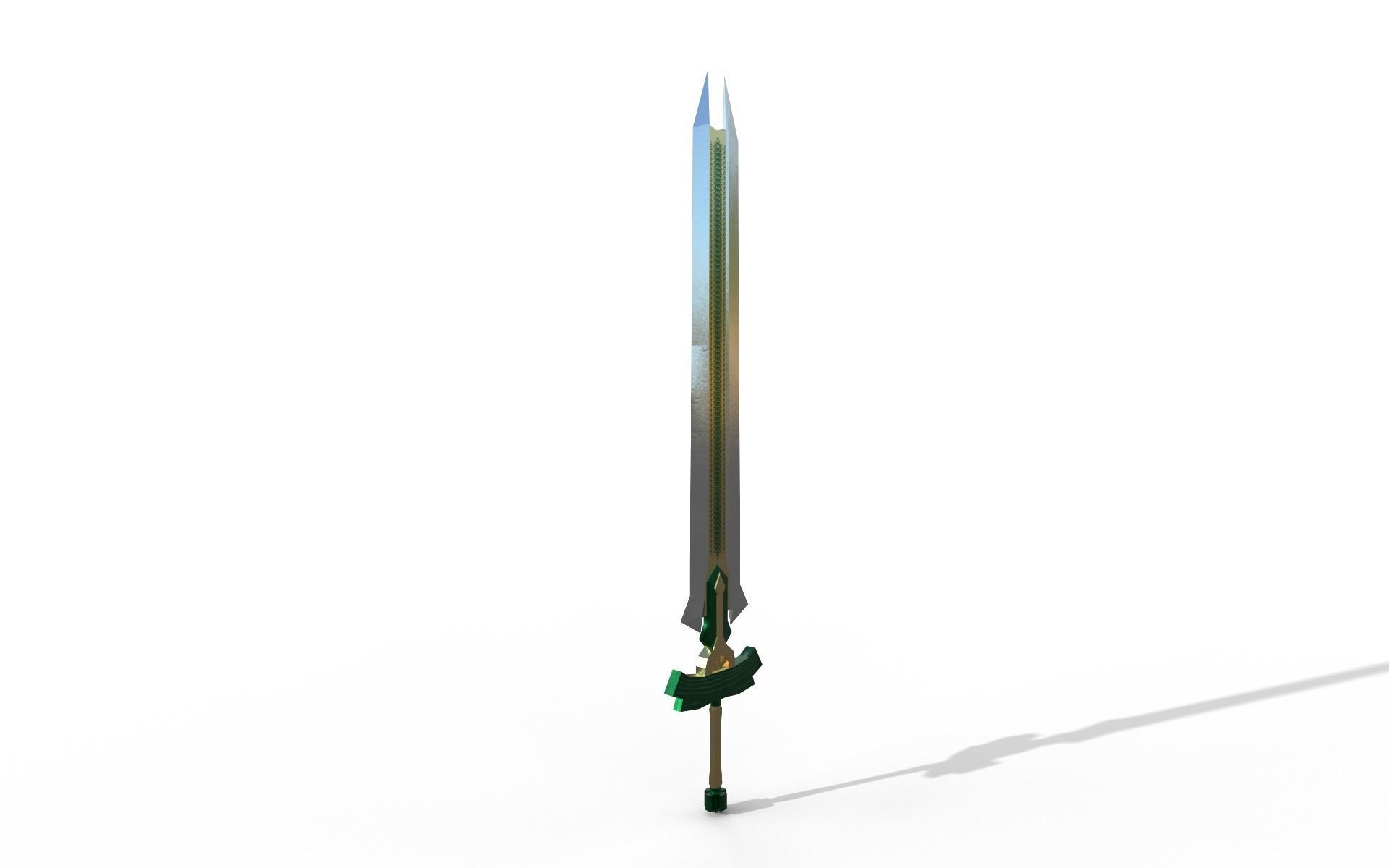 Anna strong Low-poly 3D model_17