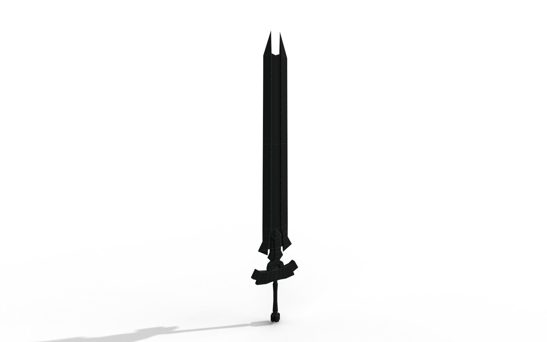 Anna strong Low-poly 3D model_38