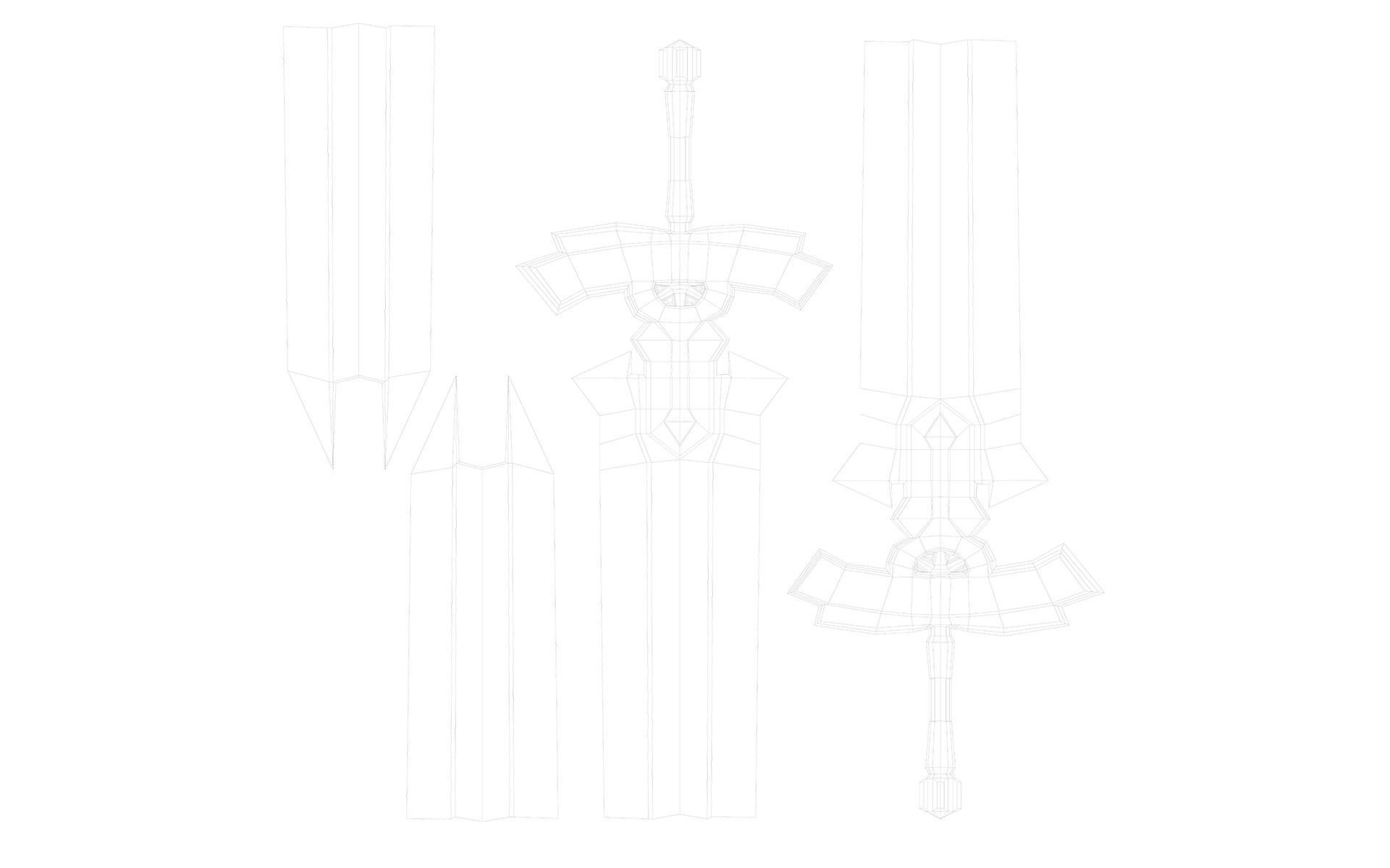 Anna strong Low-poly 3D model_52