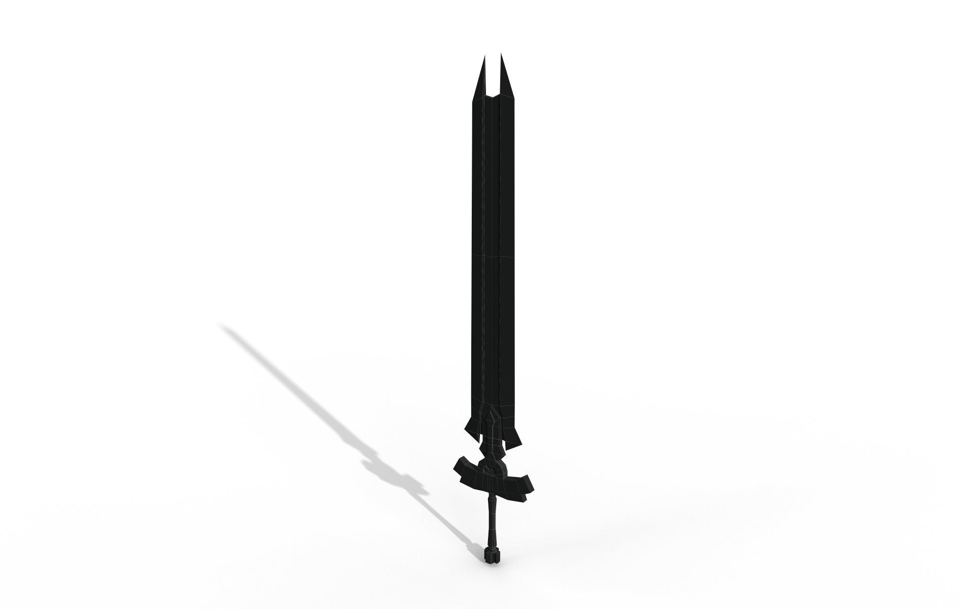 Anna strong Low-poly 3D model_37