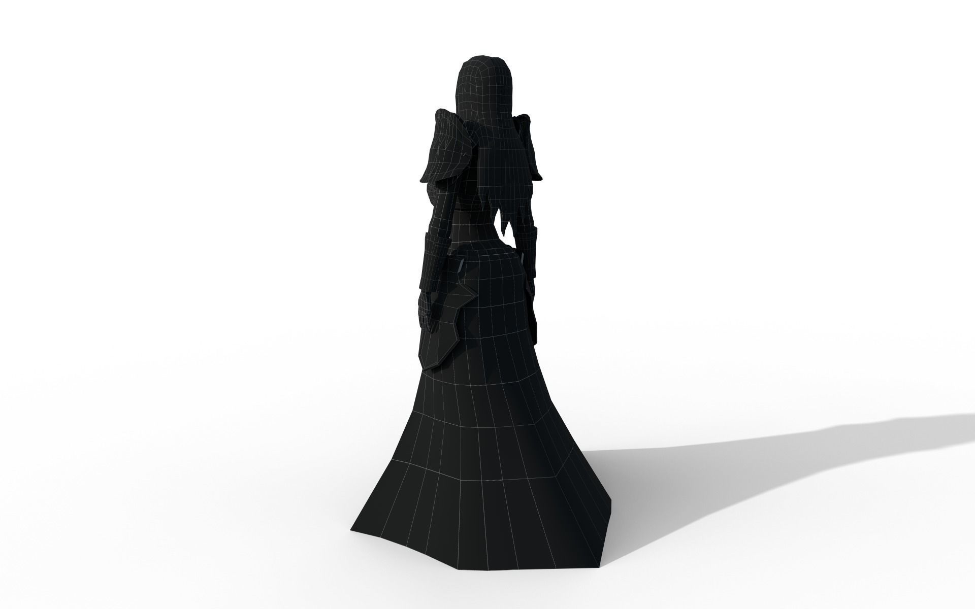 Anna strong Low-poly 3D model_34