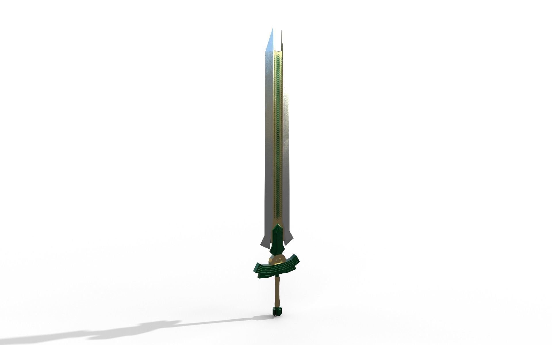 Anna strong Low-poly 3D model_13