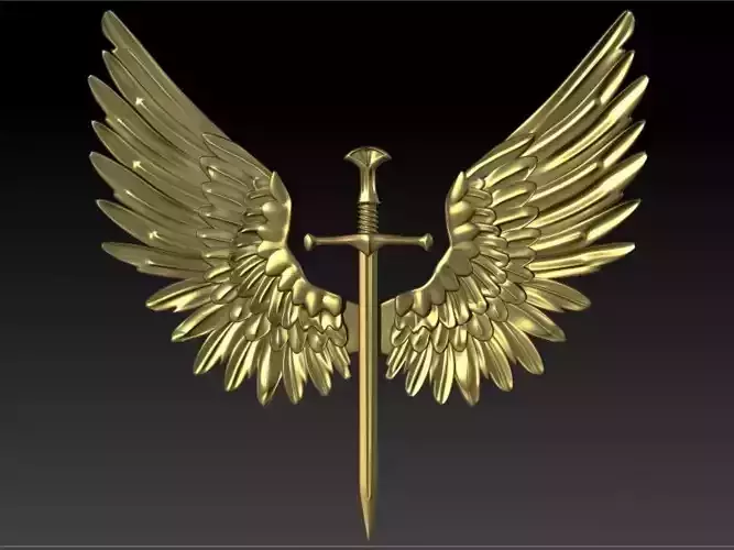 wings and sword
