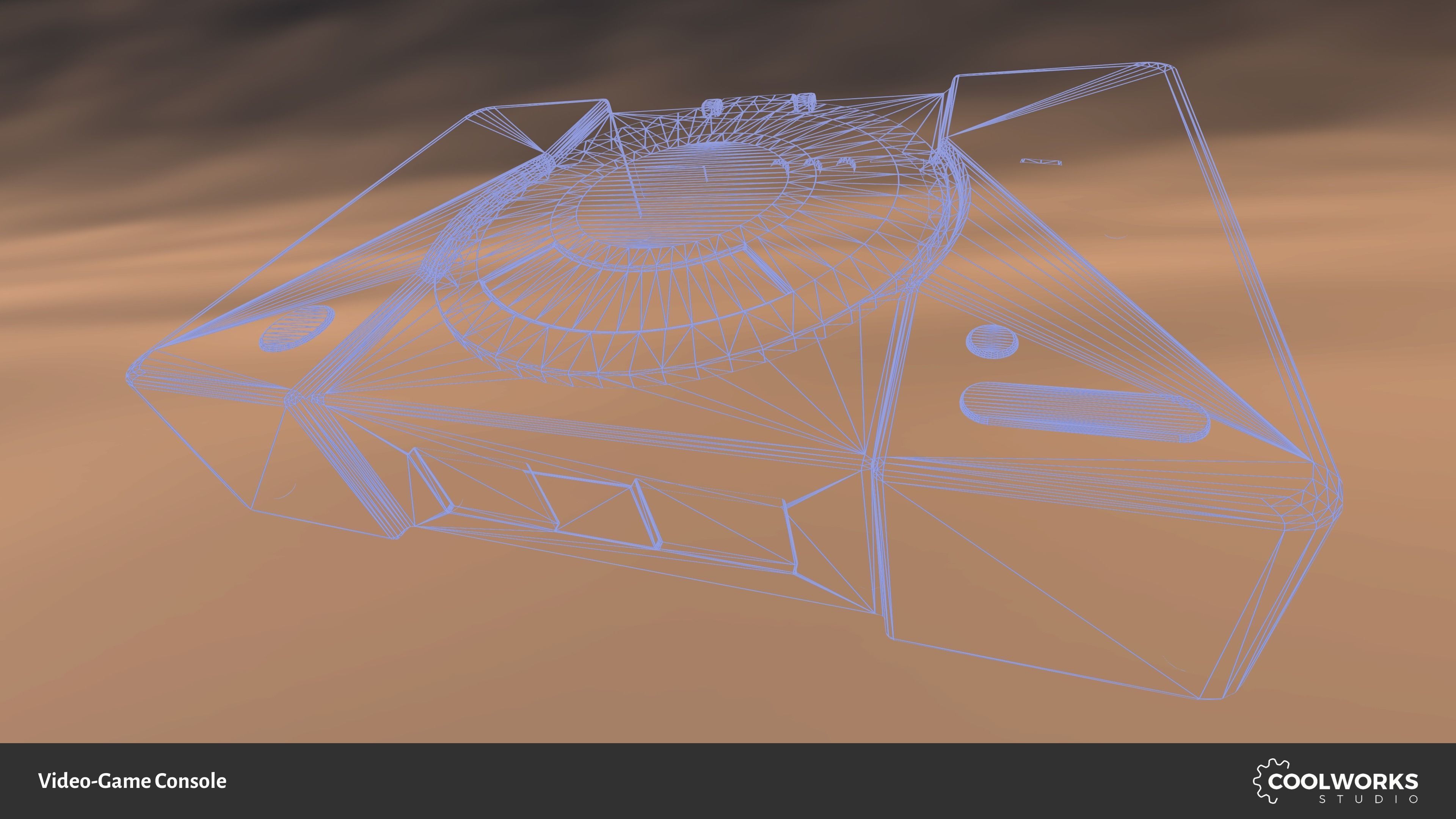 Video-Game Console Low-poly 3D model_6