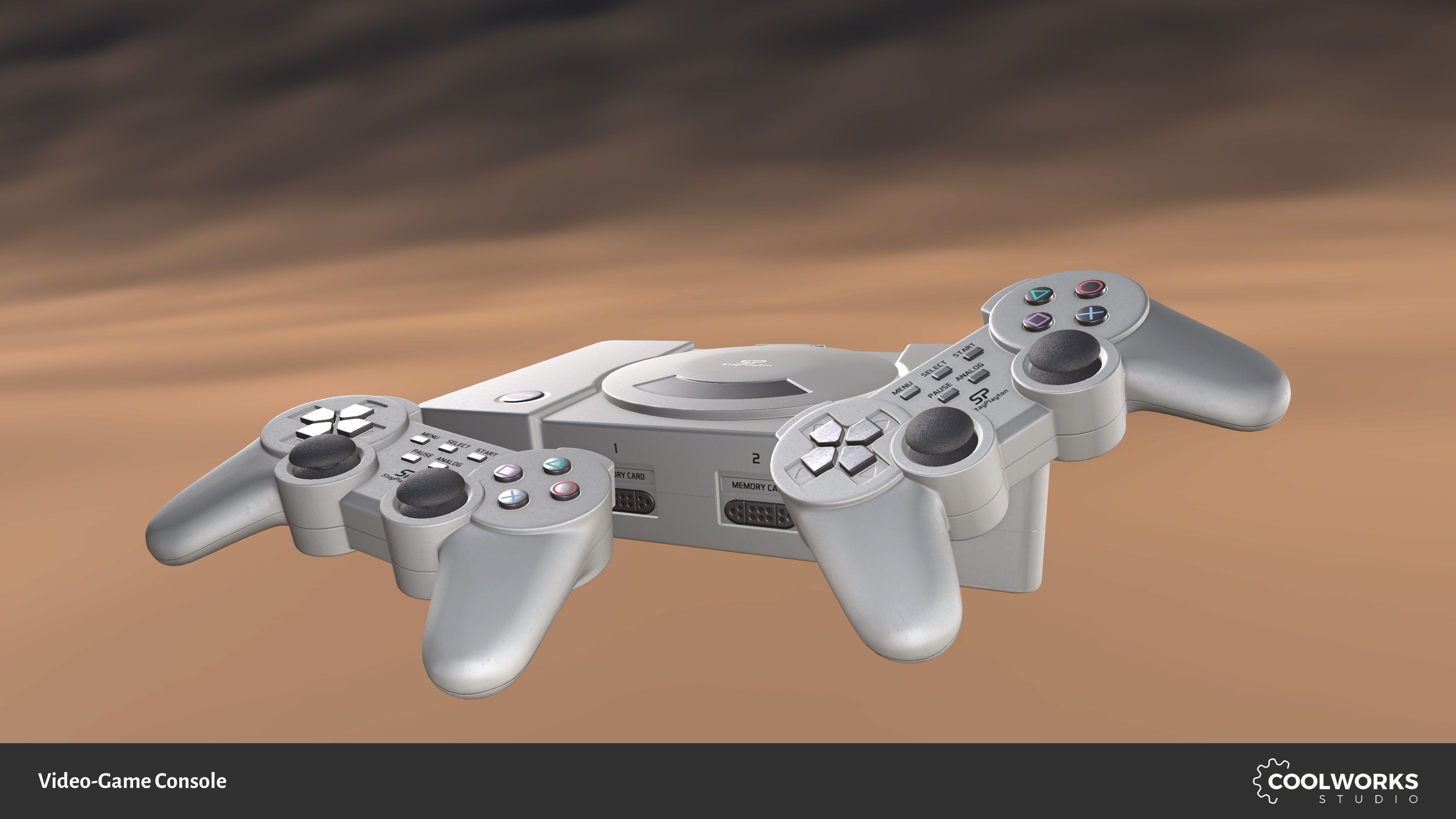 Video-Game Console Low-poly 3D model_1