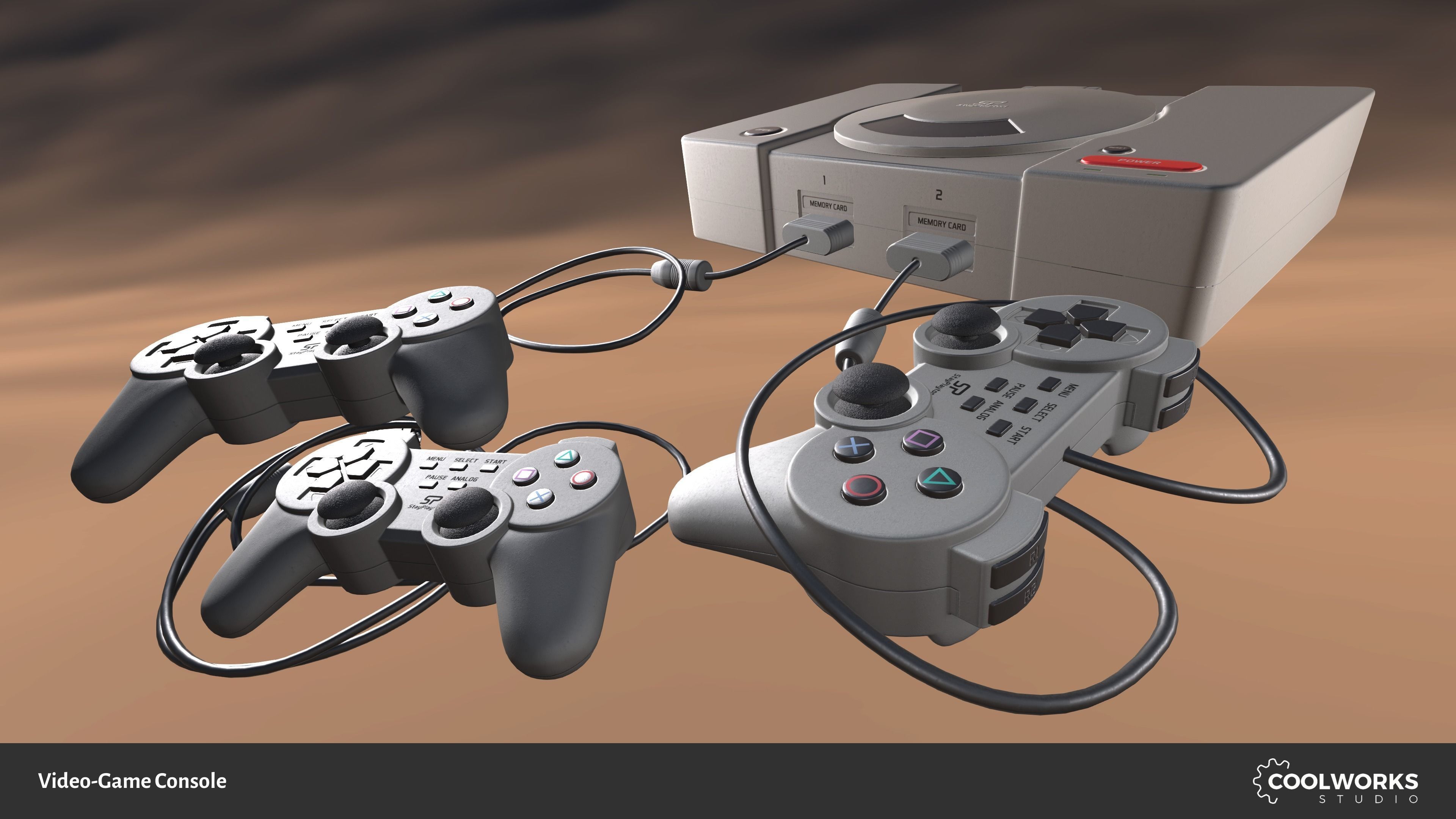 Video-Game Console Low-poly 3D model_2