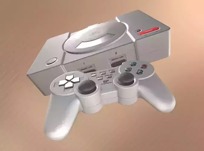 Video-Game Console Low-poly 3D model