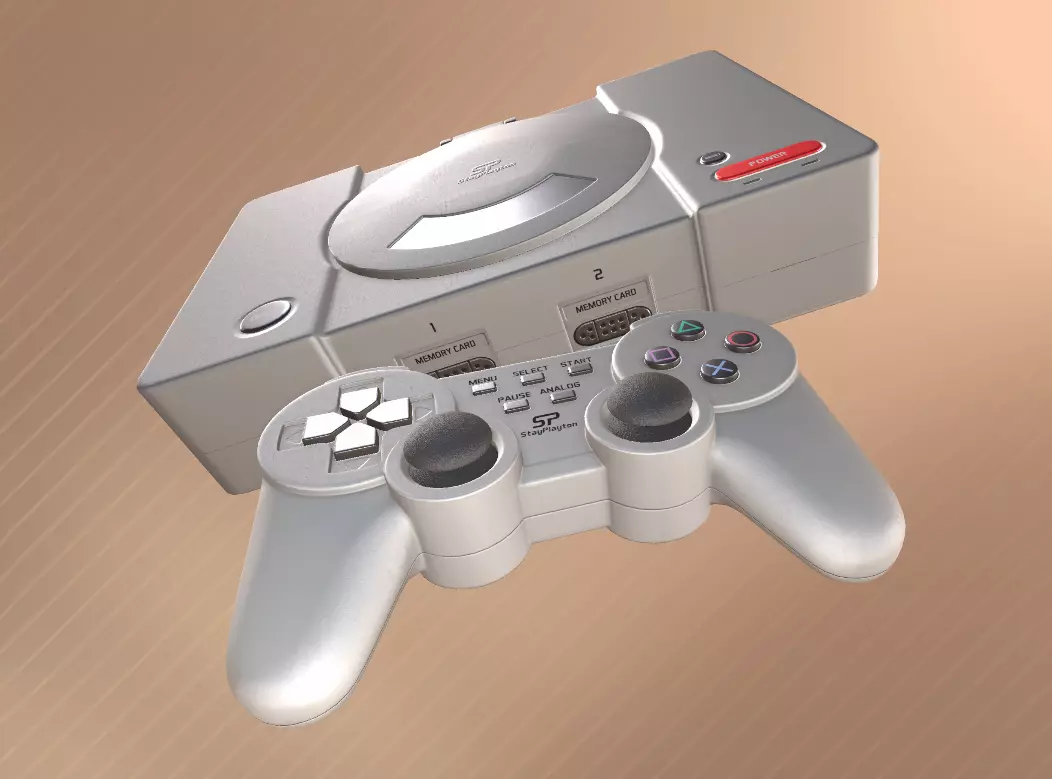 Video-Game Console Low-poly 3D model_0