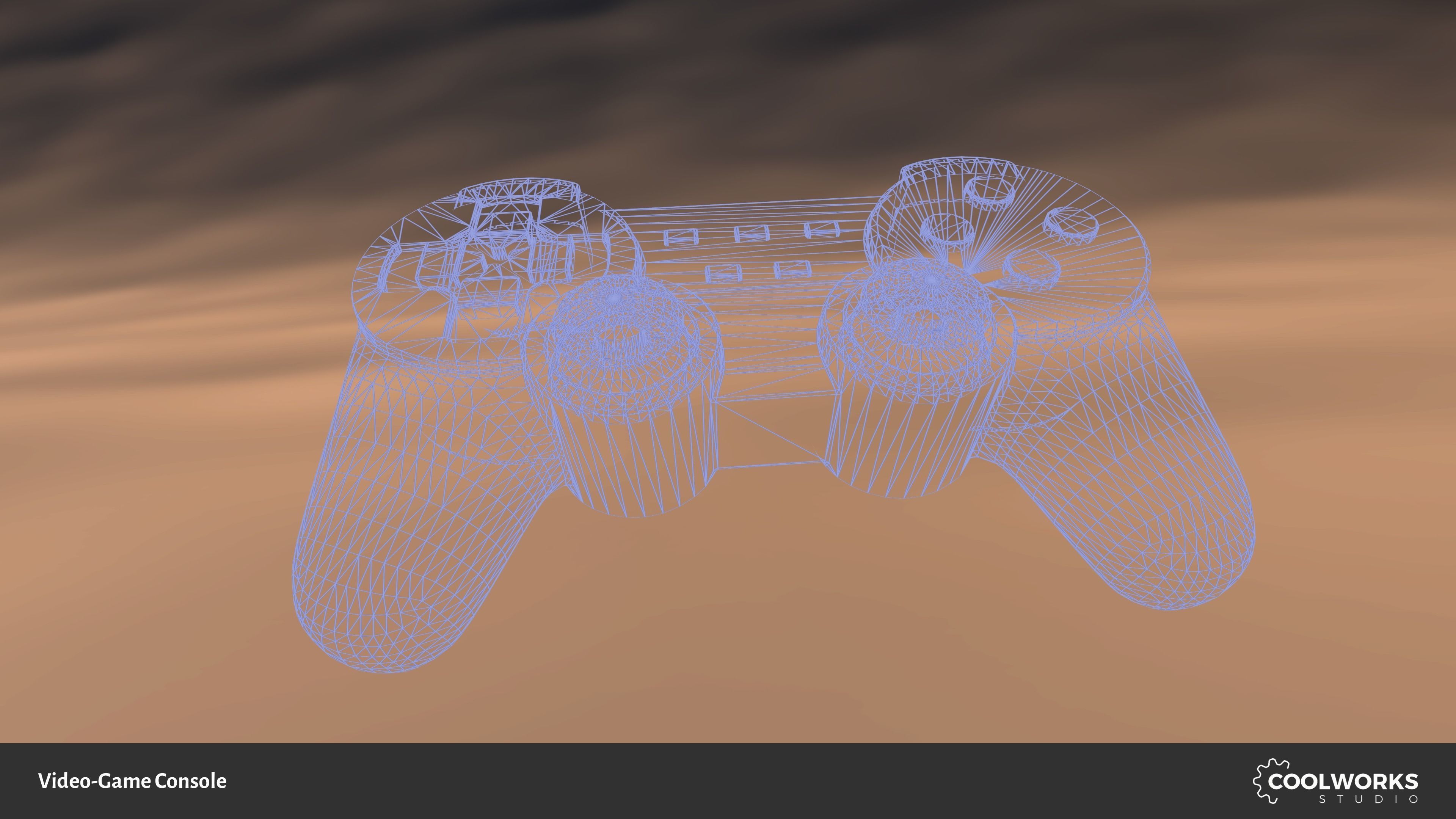 Video-Game Console Low-poly 3D model_7