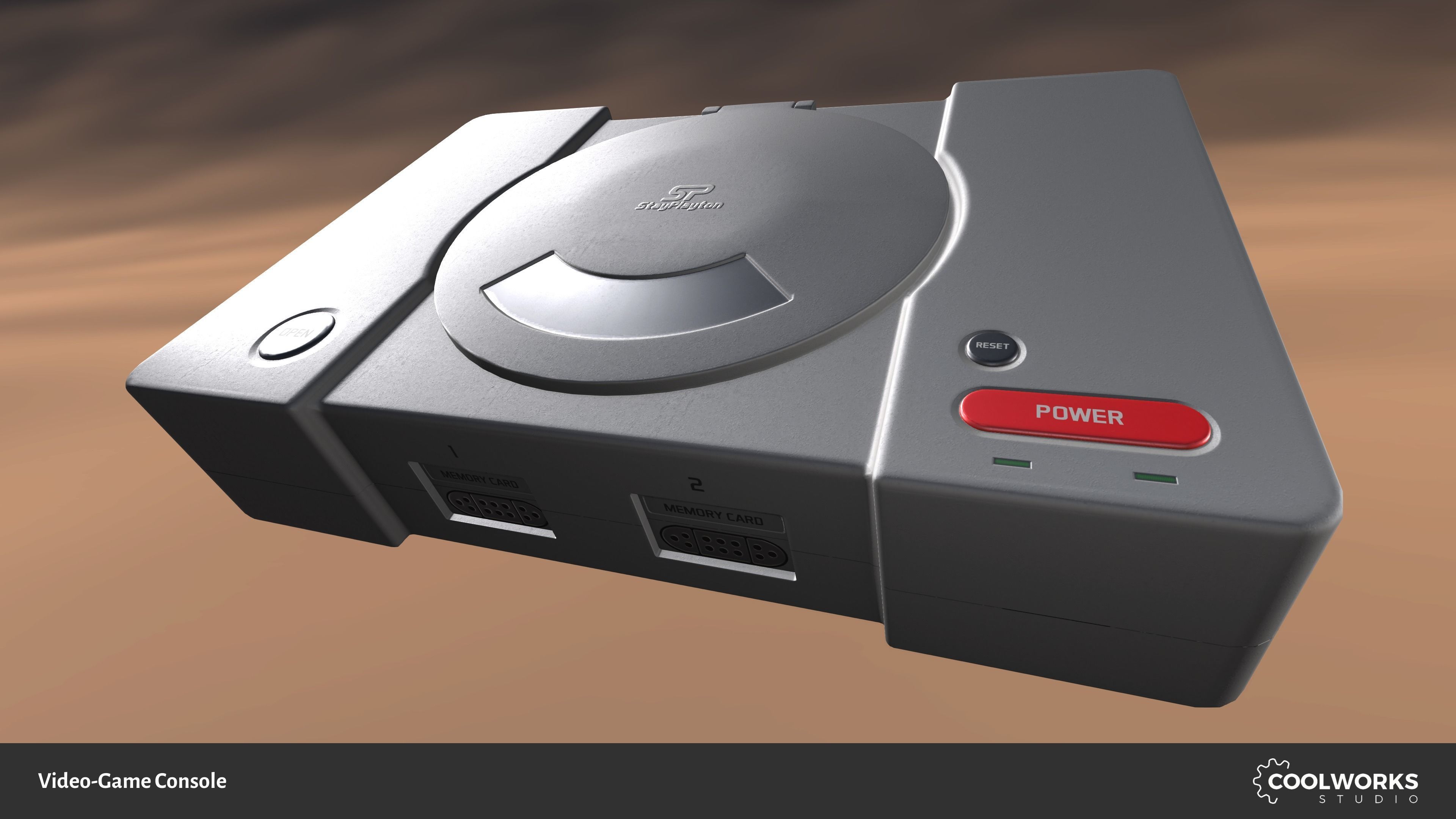 Video-Game Console Low-poly 3D model_3