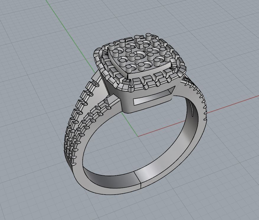Ring and Earrings 154 3D print model_16