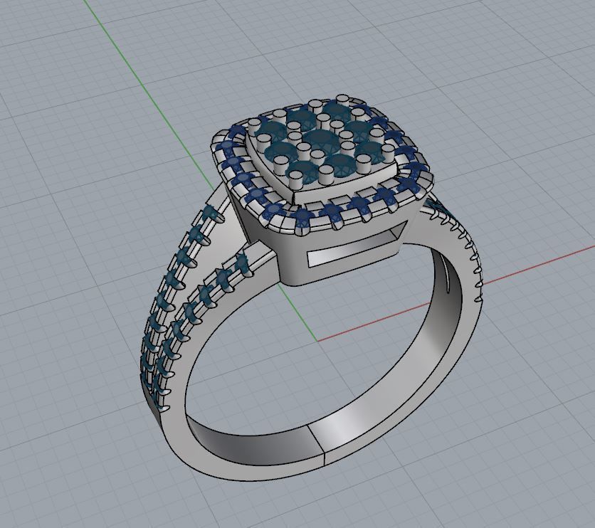 Ring and Earrings 154 3D print model_14