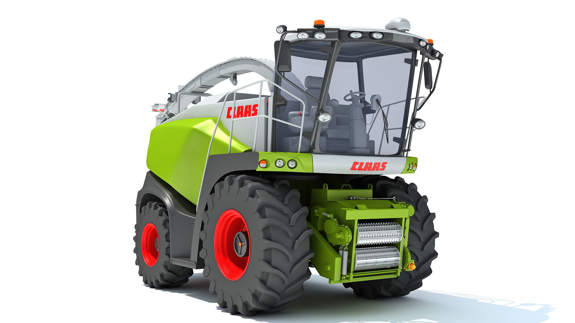 Claas Jaguar Combine Harvester 3D model_9