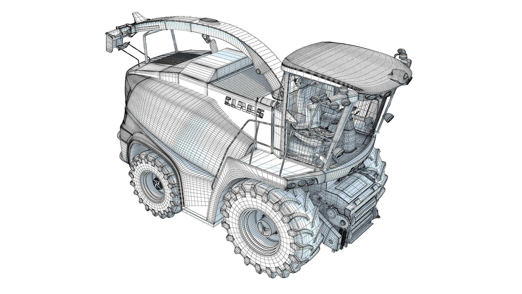 Claas Jaguar Combine Harvester 3D model_20
