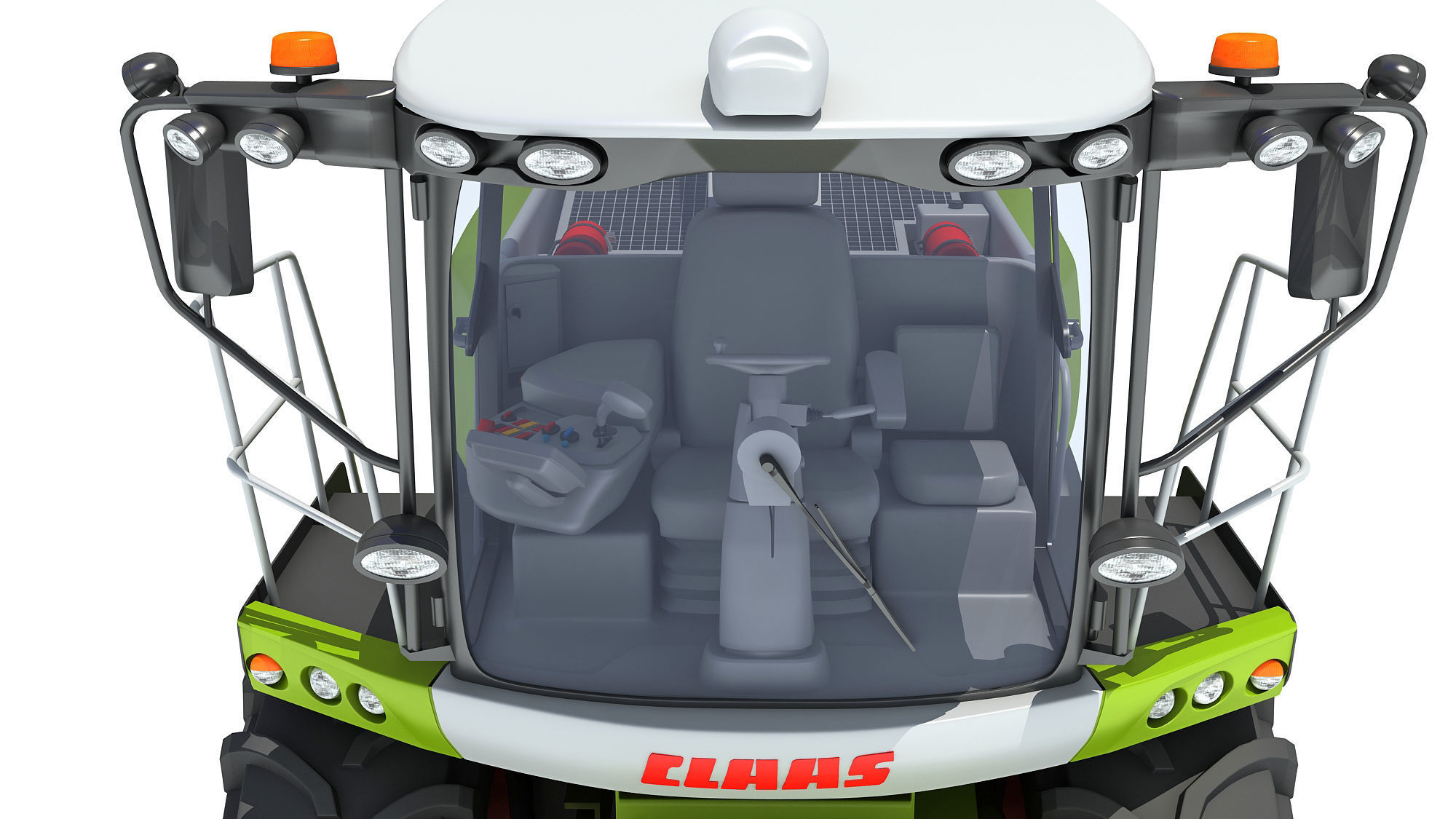 Claas Jaguar Combine Harvester 3D model_13