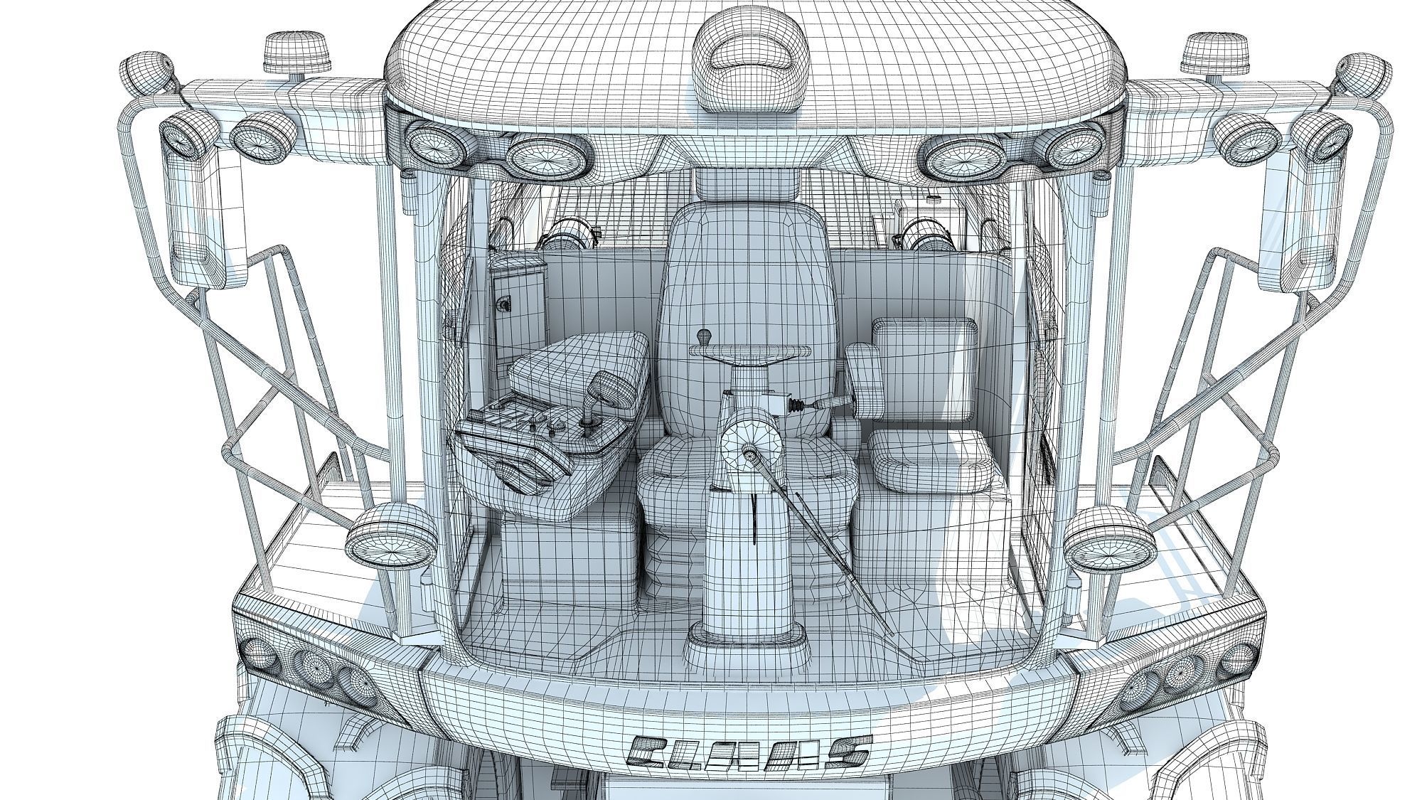 Claas Jaguar Combine Harvester 3D model_21