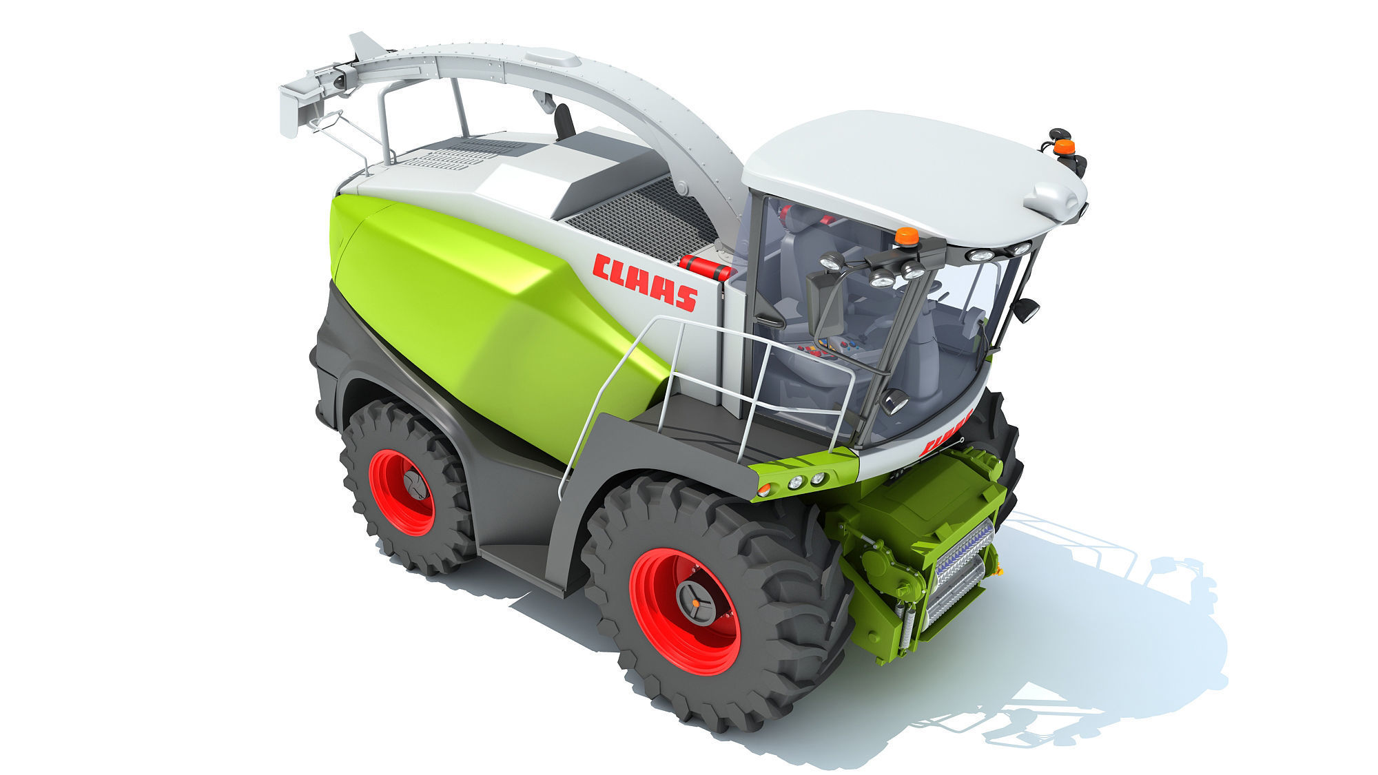 Claas Jaguar Combine Harvester 3D model_8