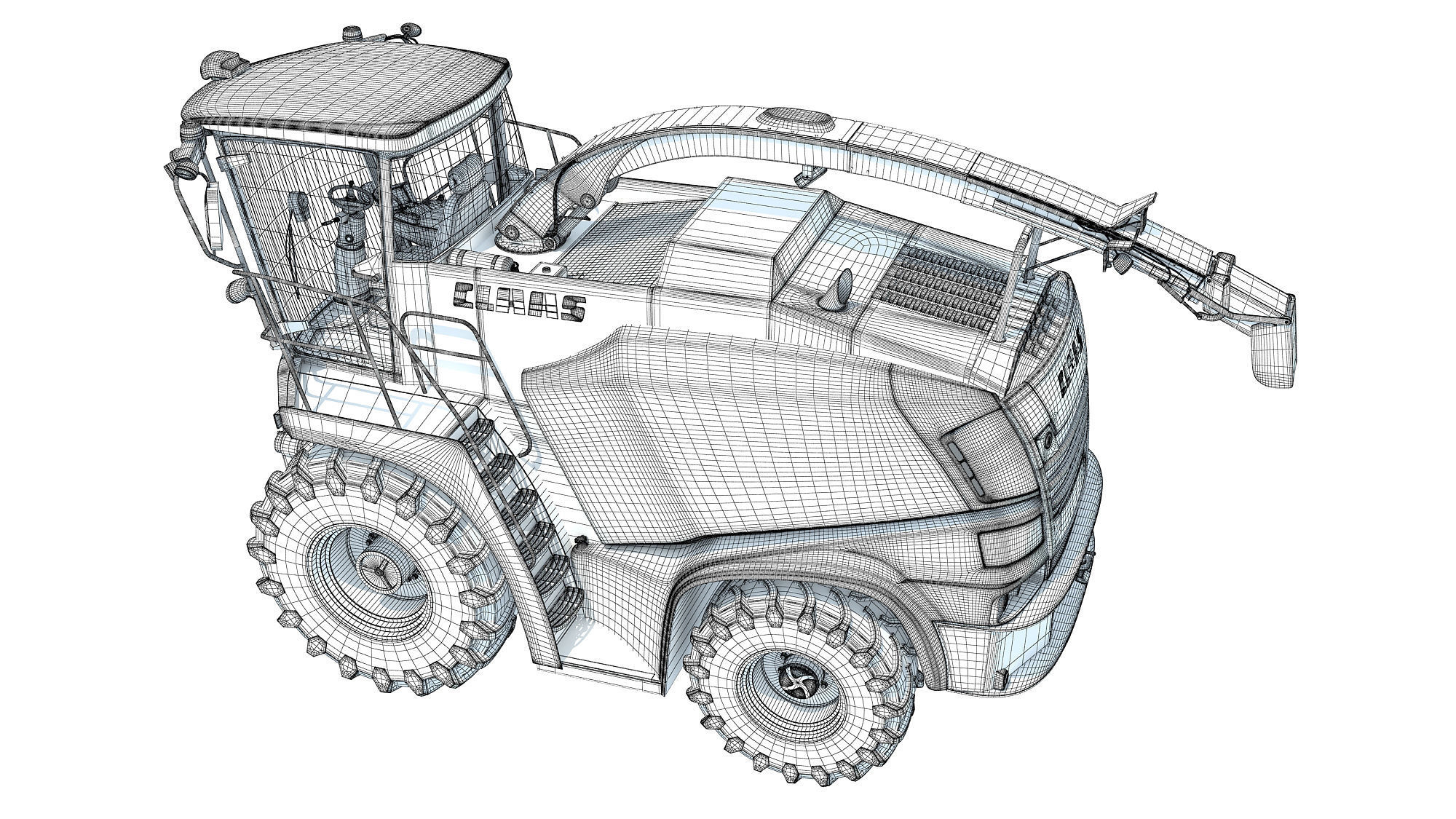 Claas Jaguar Combine Harvester 3D model_18