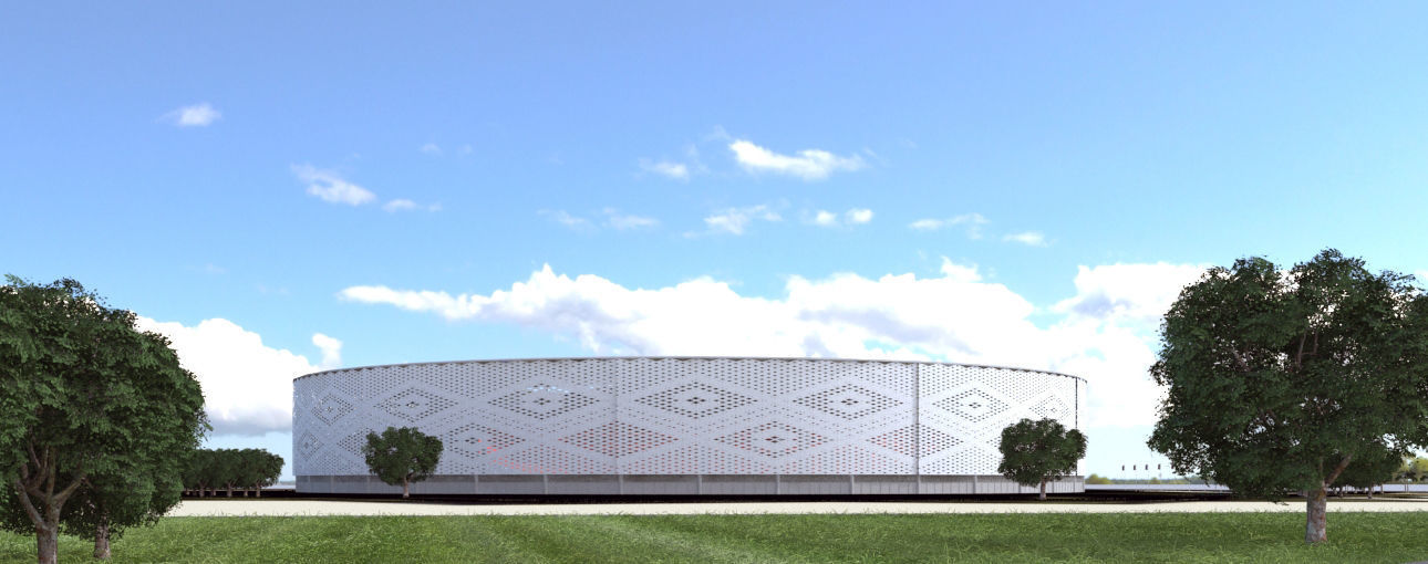 Althumama Stadium Qatar 2022 World cup 3D model_1