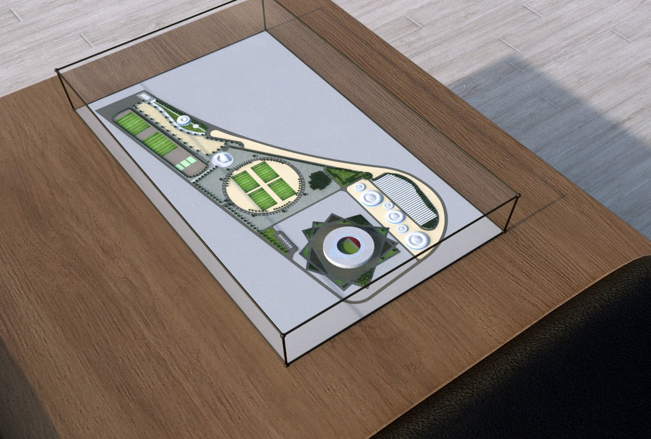 Althumama Stadium Qatar 2022 World cup 3D model_7