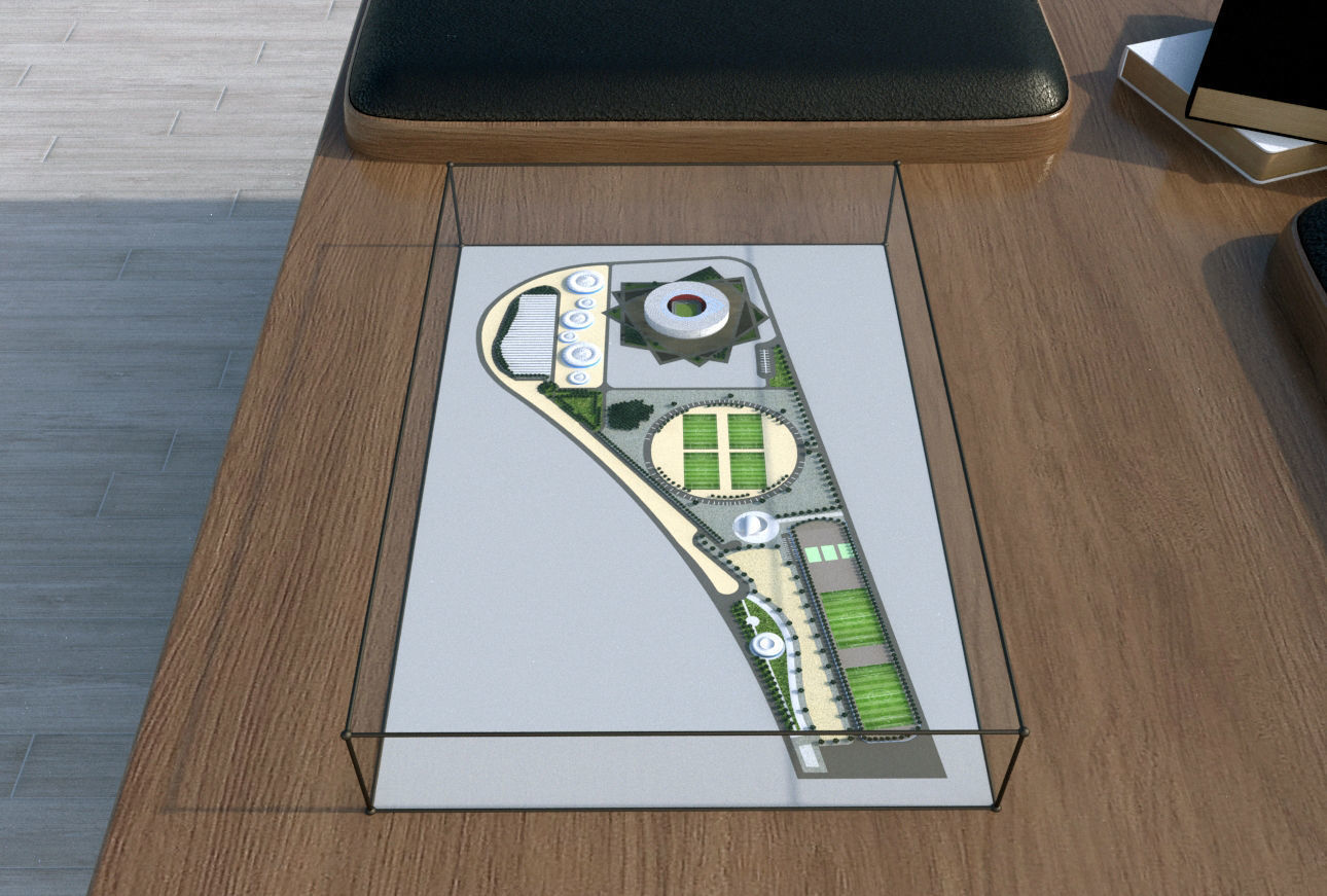 Althumama Stadium Qatar 2022 World cup 3D model_6