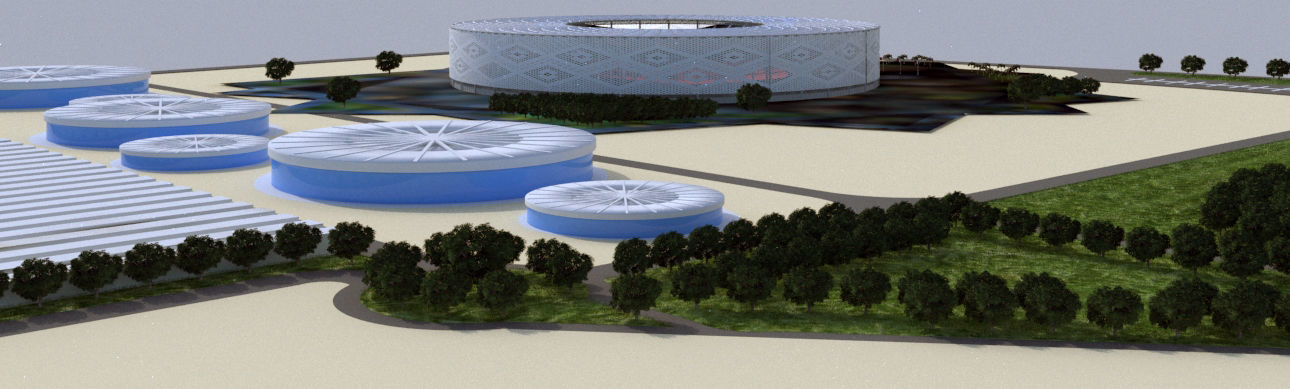 Althumama Stadium Qatar 2022 World cup 3D model_3