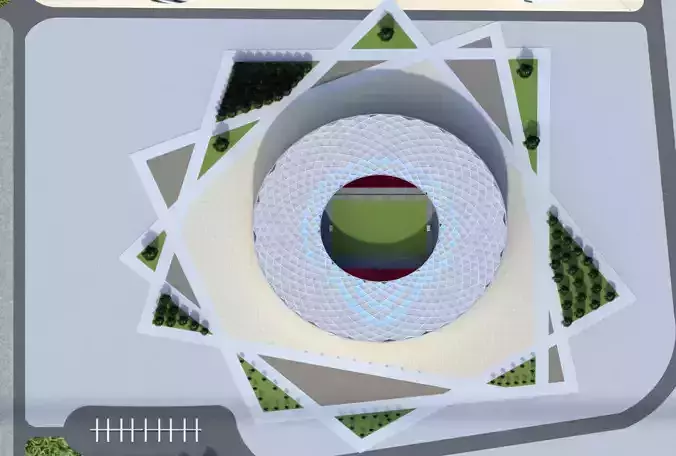 Althumama Stadium Qatar 2022 World cup 3D model