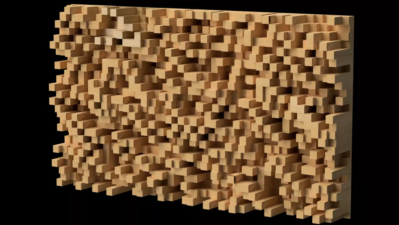 SKYLINE ACOUSTIC DIFFUSER 3D print model_0