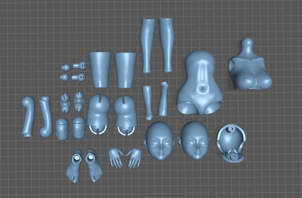 BJD doll Roru 3D print model_17