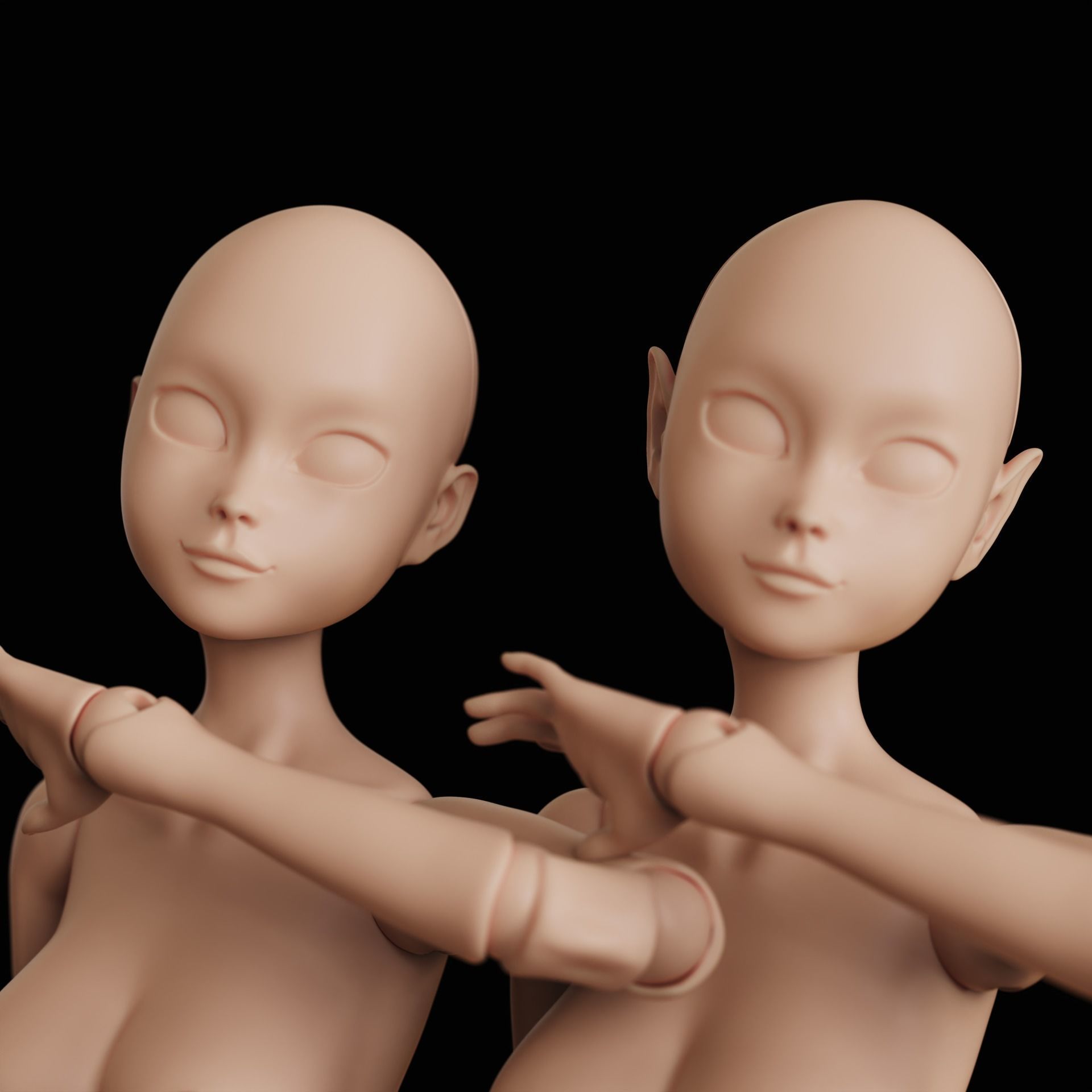 BJD doll Roru 3D print model_4