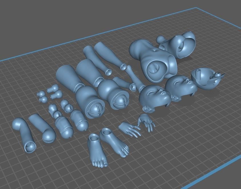 BJD doll Roru 3D print model_18