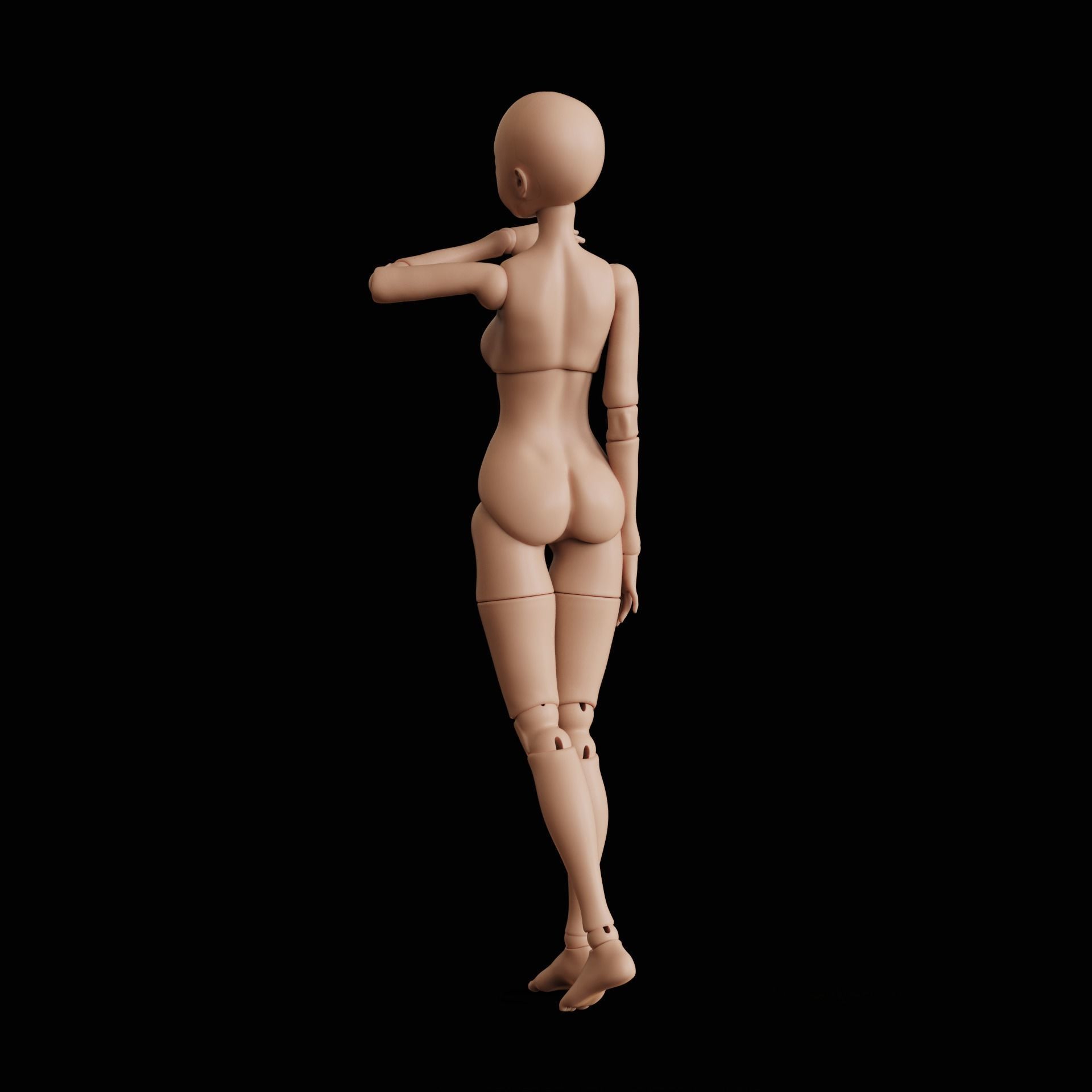 BJD doll Roru 3D print model_12