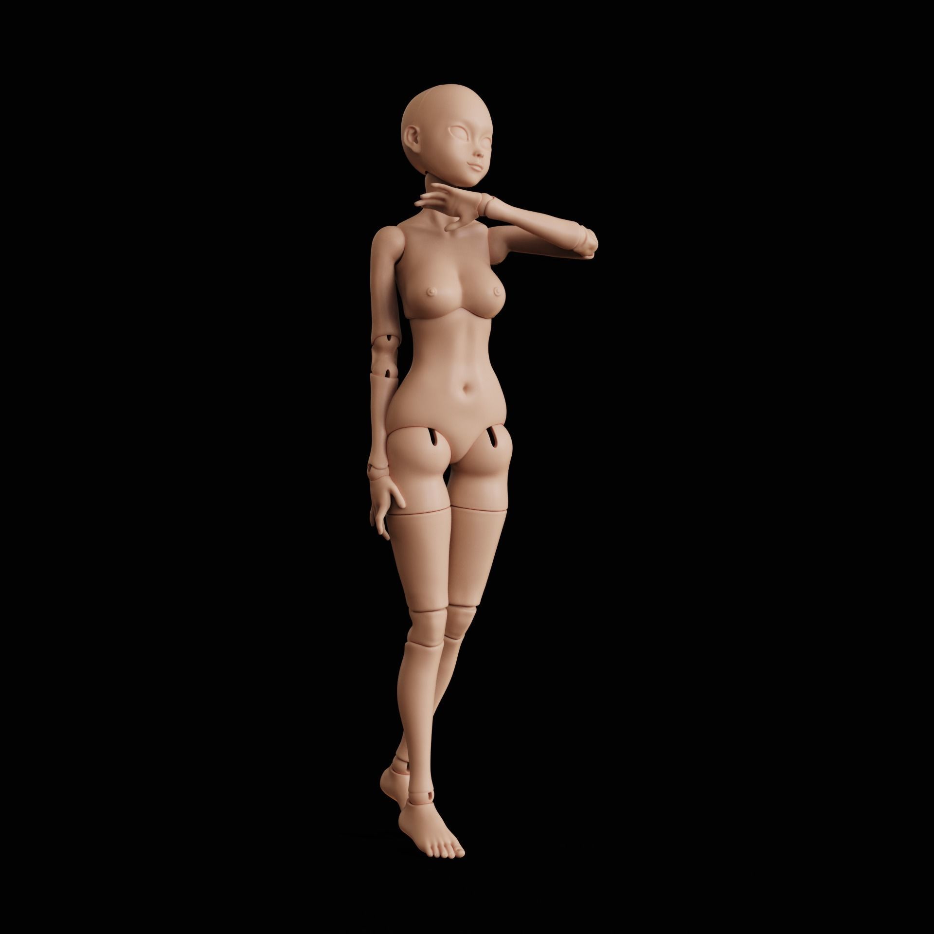 BJD doll Roru 3D print model_6