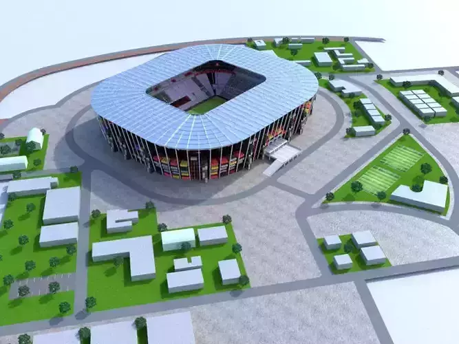 Ras Abu Aboud Stadium Qatar2022 worldcup 3D model