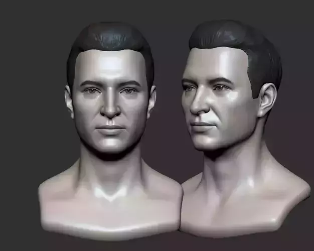 Man Head Base mesh 3D model