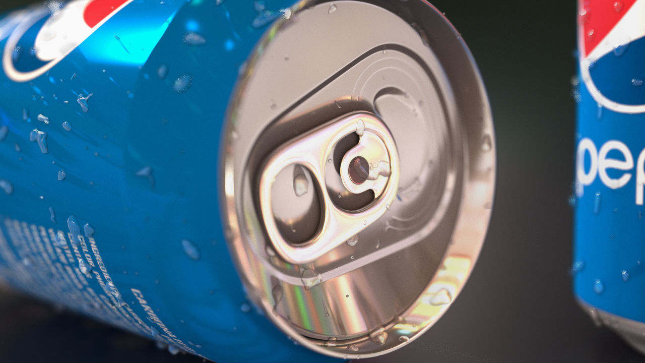 Pepsi Can Low-poly 3D model_1