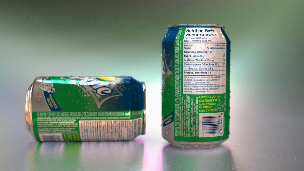 Sprite Can Low-poly 3D model_3