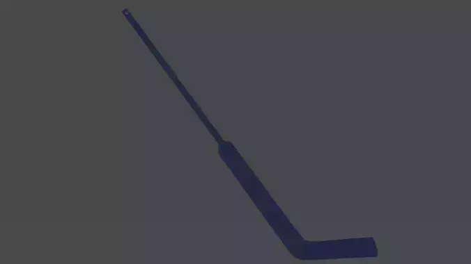 Goalie Ice Hockey Stick Keychain 3d model to print