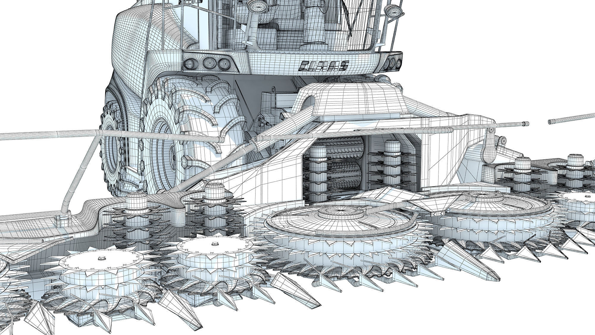 Forage Harvester Claas Jaguar 3D model_21