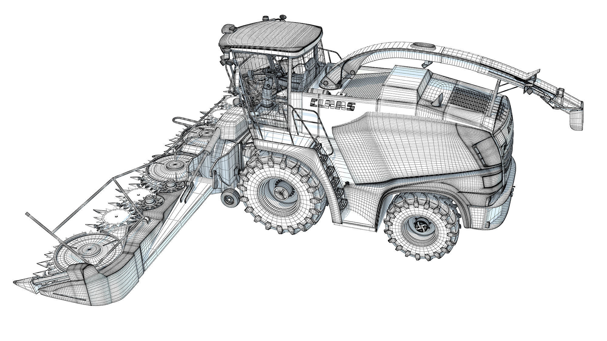Forage Harvester Claas Jaguar 3D model_18