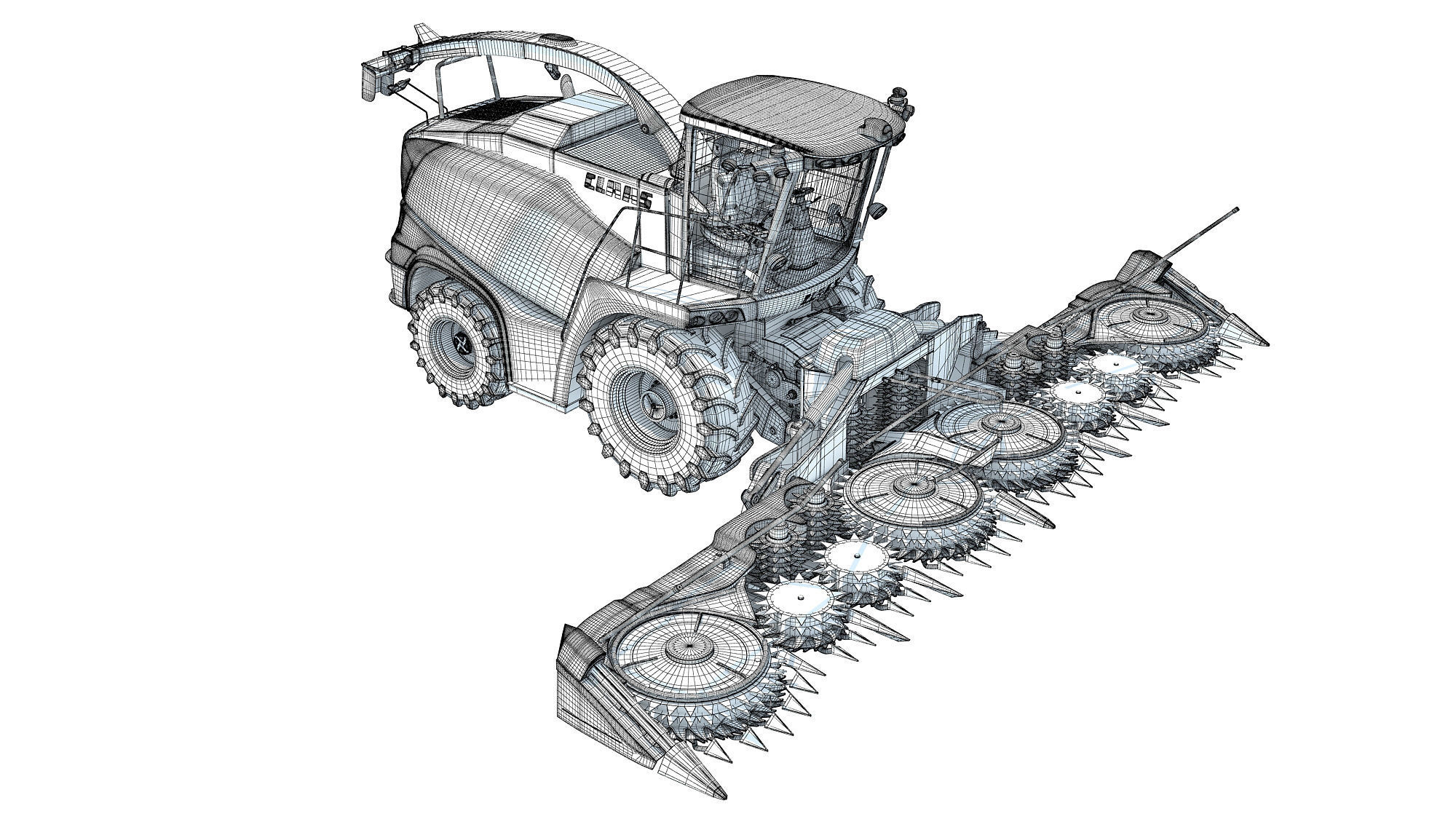 Forage Harvester Claas Jaguar 3D model_20