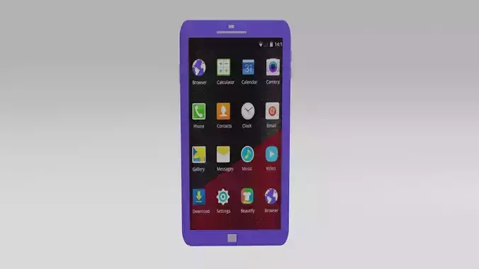 Low polly phone Low-poly 3D model