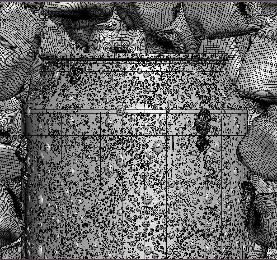 Beverage Can with Ice Cubes and Water Droplets 473ml 3D model_8