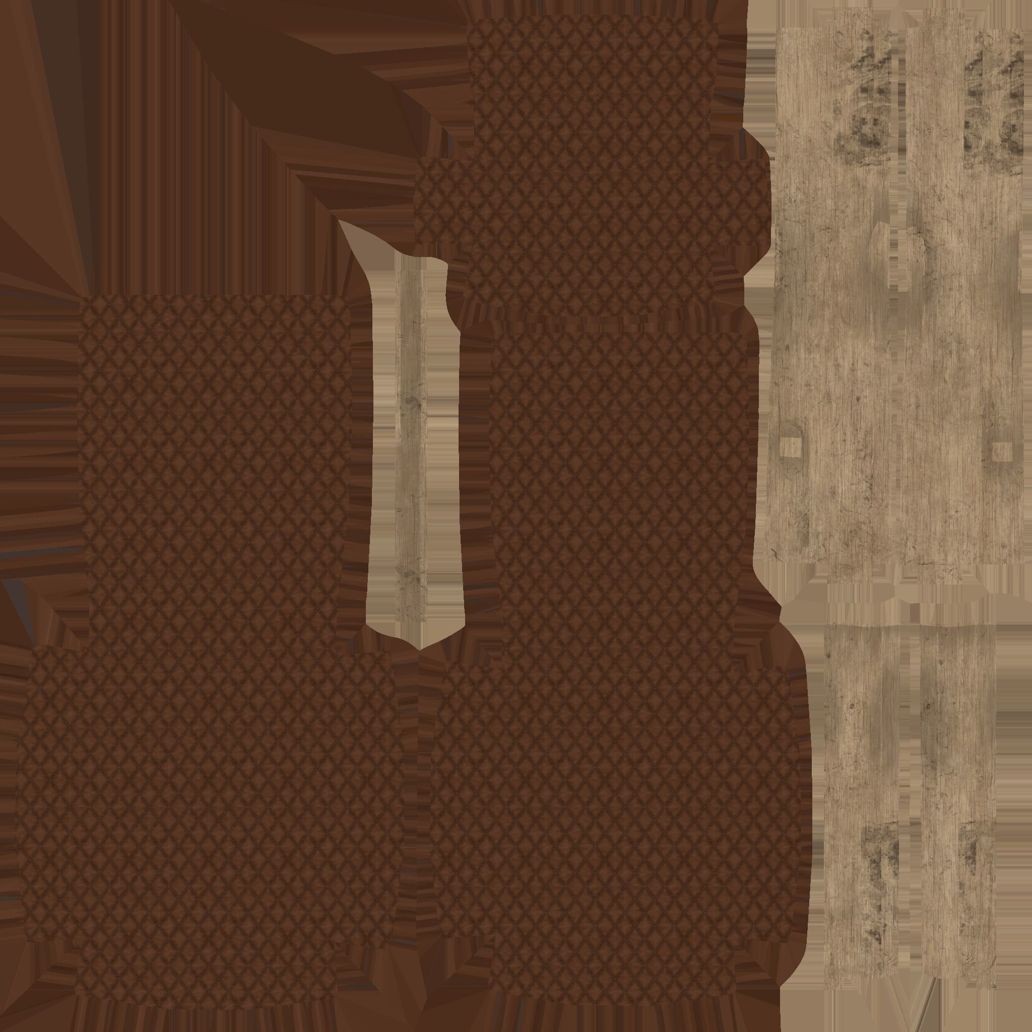 Leather Armchair - Furniture Interior Design Low-poly 3D model_13