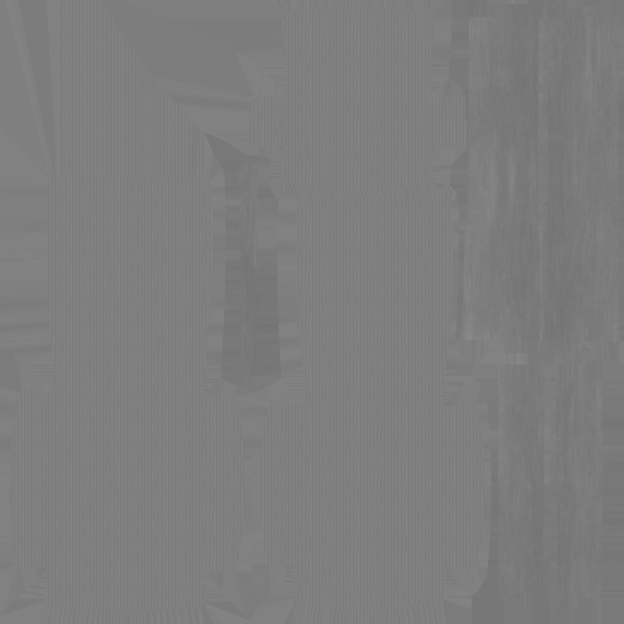 Yellow Wood Armchair - Furniture Interior Design Low-poly 3D model_14