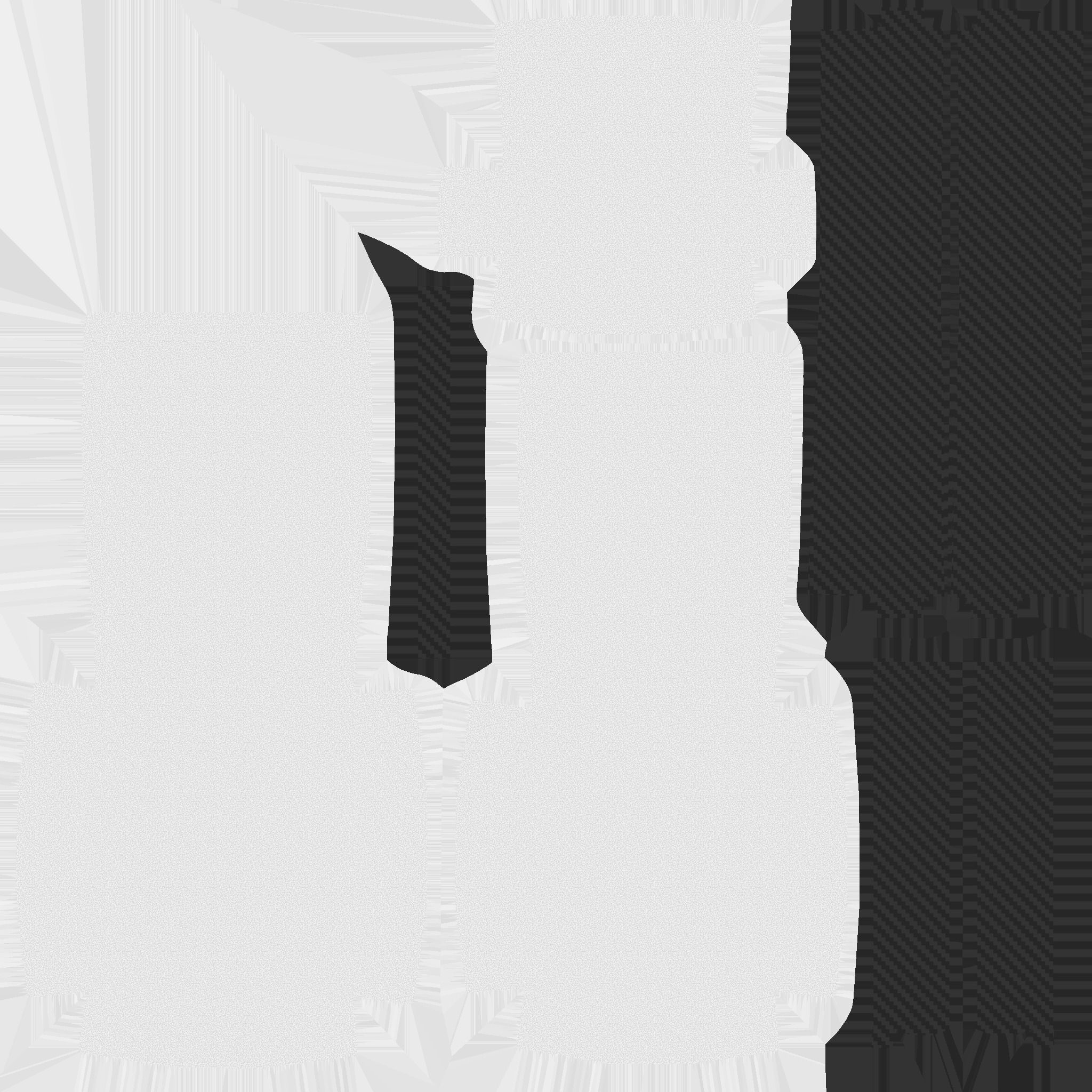 Red Plaid Armchair - Furniture Interior Design Low-poly 3D model_13