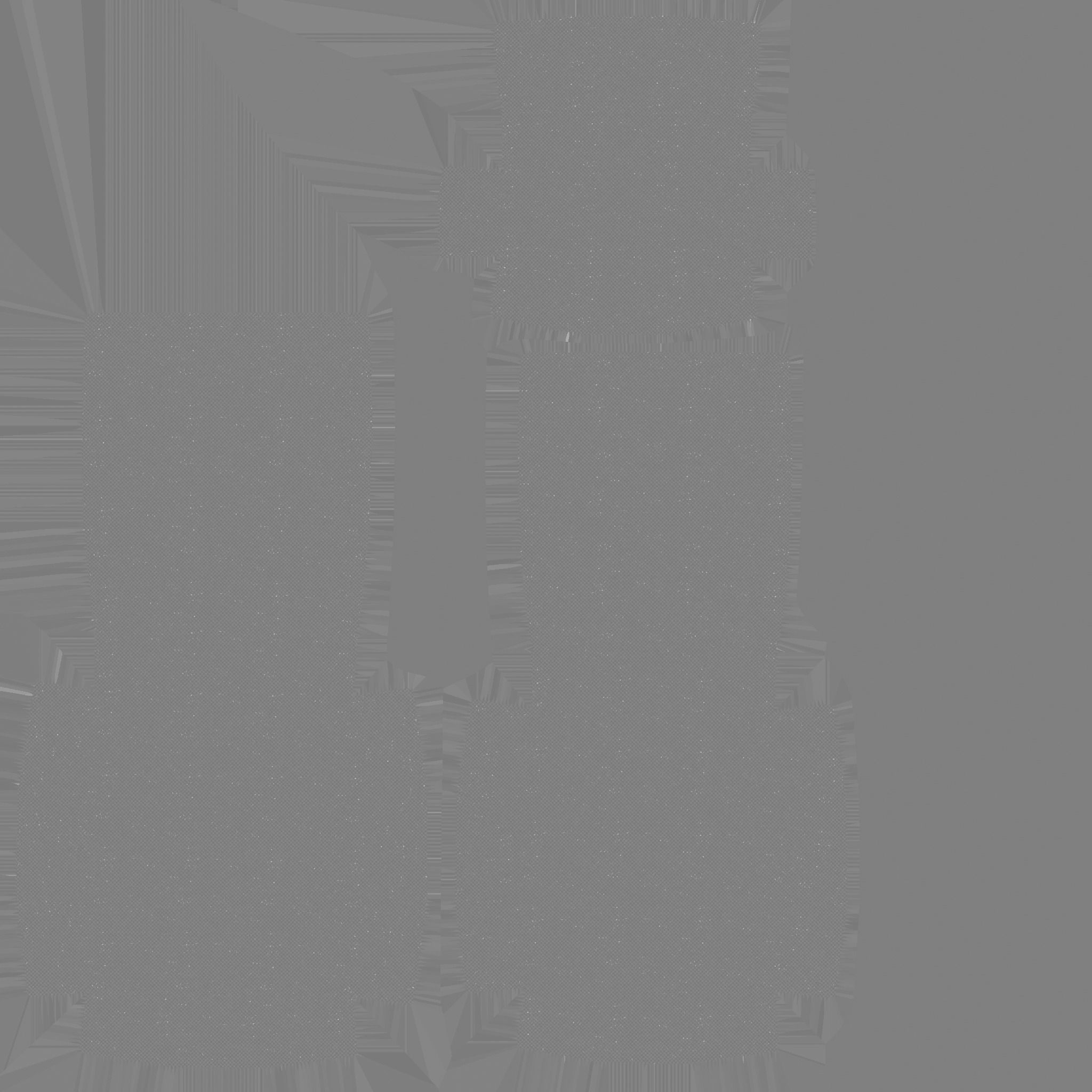 Red Plaid Armchair - Furniture Interior Design Low-poly 3D model_15