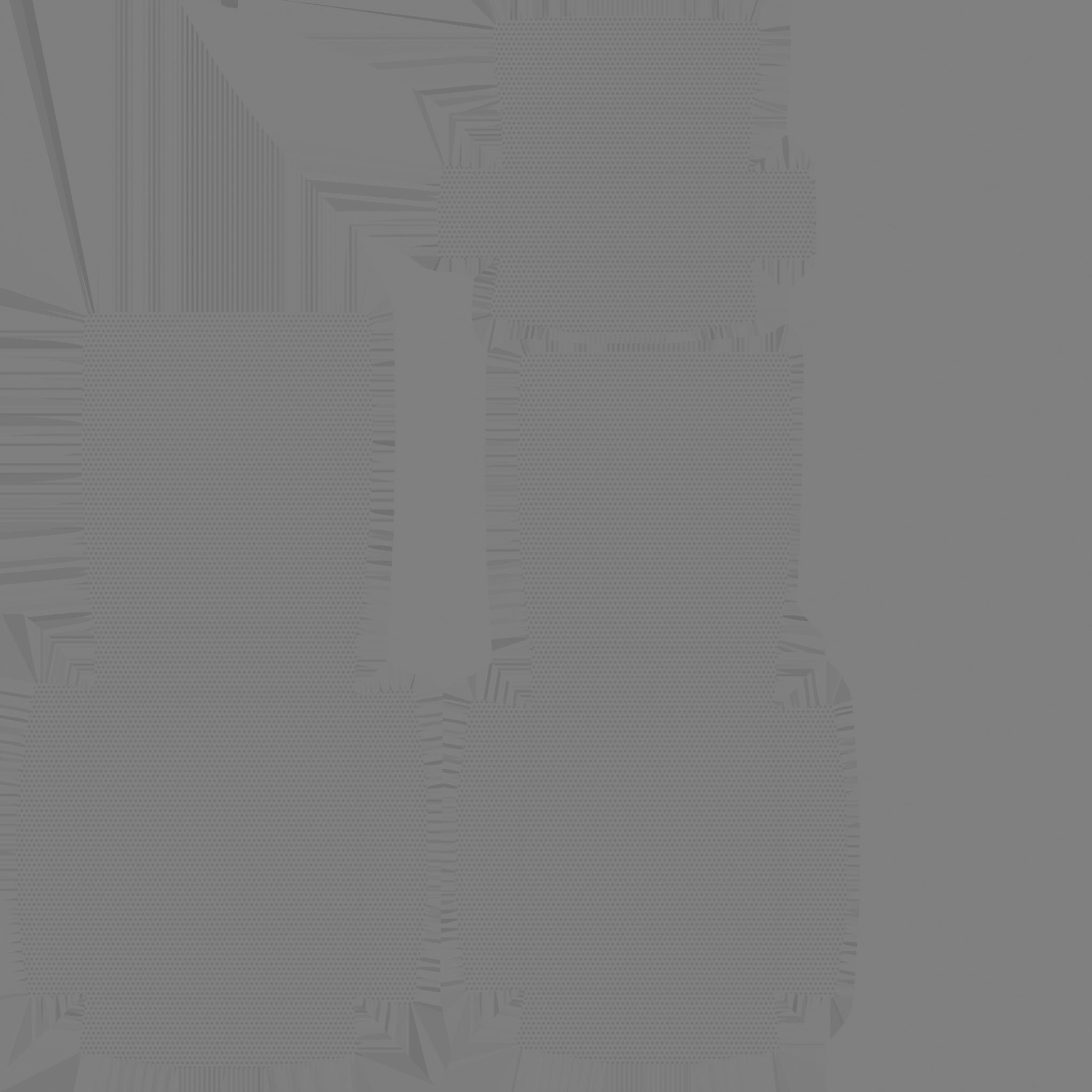 Beige Armchair - Furniture Interior Design Low-poly 3D model_14