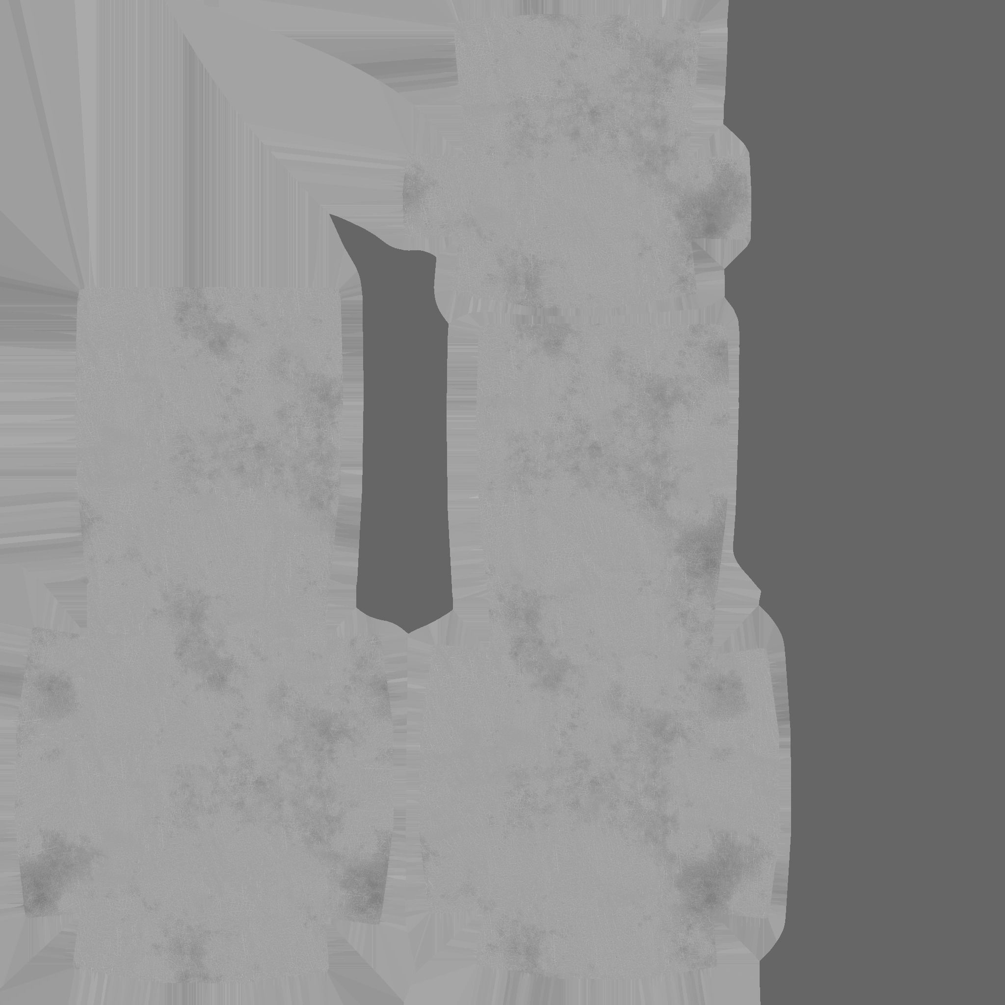 Black Red Armchair - Furniture Interior Design Low-poly 3D model_17